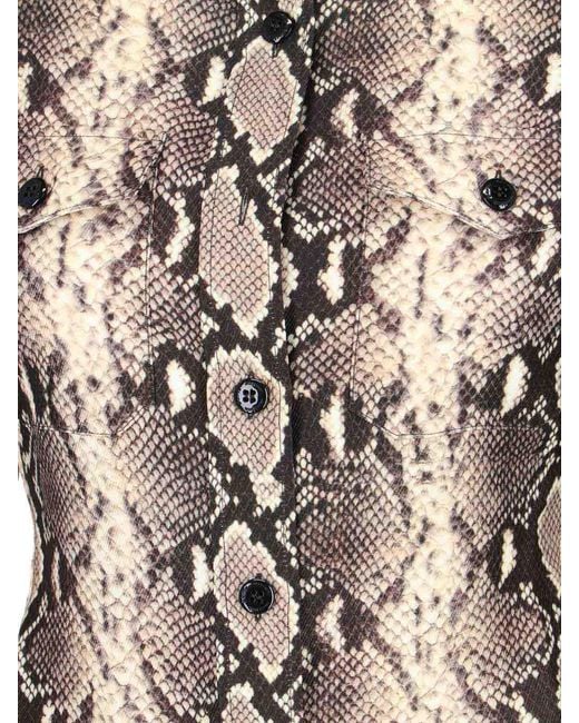 Duran Lantink Multicolor Python Print Shirt