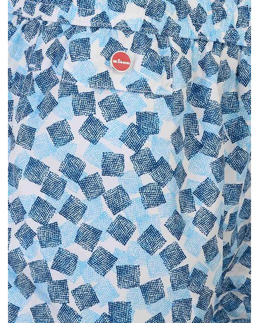 Kiton Blue Swimsuit for men