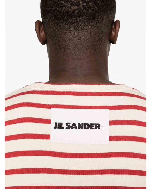 Jil Sander Red Sweater for men