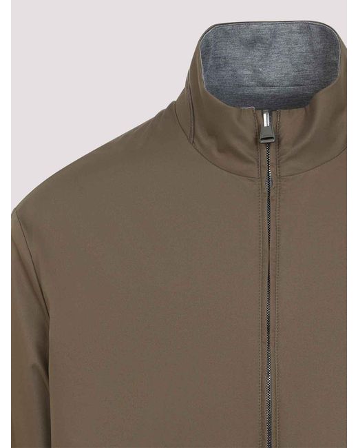 Canali Brown Outerwear Jacket for men