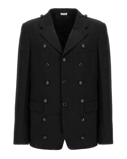 Comme Des Garcons Hommes Plus Black Double Layer Blazer Coat for men