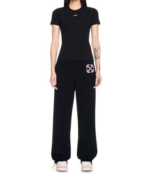 Off-White c/o Virgil Abloh Black Off Stamp Rib Basic Tee