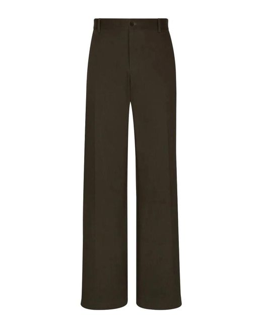 Dolce & Gabbana Gray Flared Pants for men