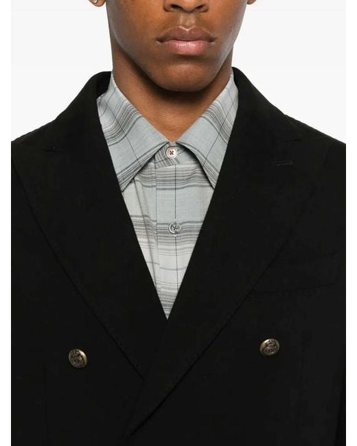 Circolo 1901 Black Double-Breasted Jacket for men