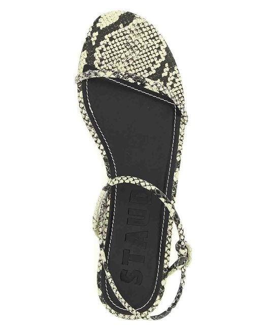 Staud White Laurel Sandals