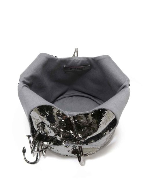 J.W. Anderson Black Mini Sequin Tote Bag