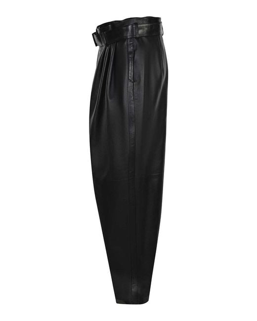 Magda Butrym Black Pants Made Of Leather