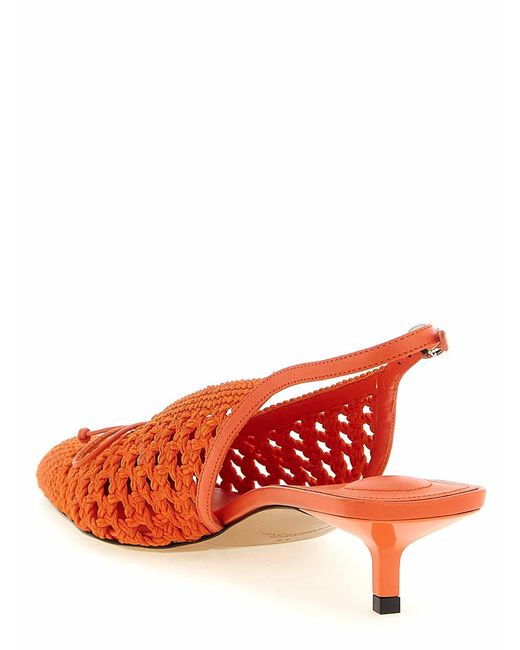 Jacquemus Red Les Slingbacks Cubisto B Slingback