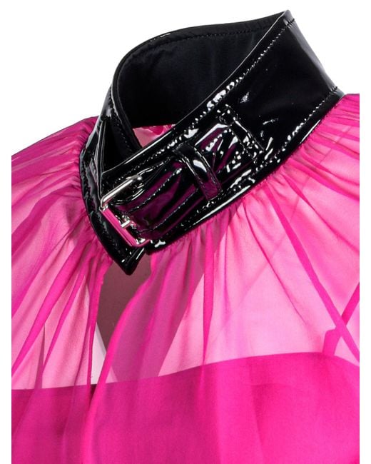 Moschino Pink Tech Fabric Dress