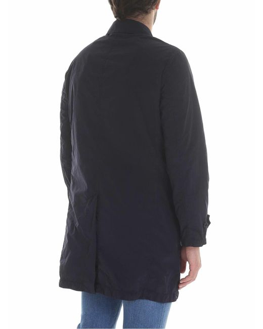 Aspesi Blue Lemon Overcoat for men
