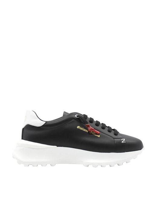Giuliano Galiano Black Raptor 1 Sneakers In Leather for men