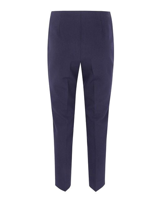 Peserico Blue Bistrech Compact Trousers