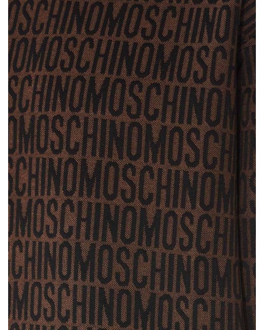 Moschino Black Monogram Crewneck for men