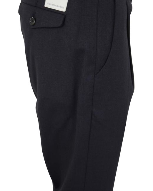 Nine:inthe:morning Blue Stretch Pants With Pences for men