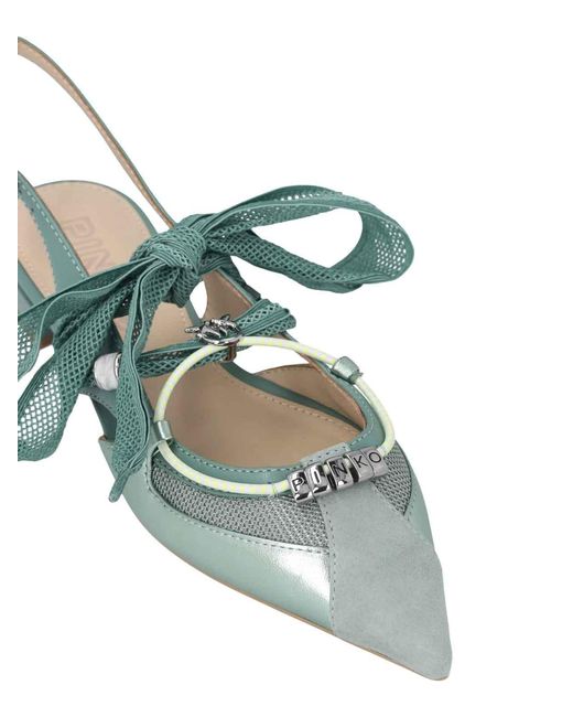 Pinko Green Sandals
