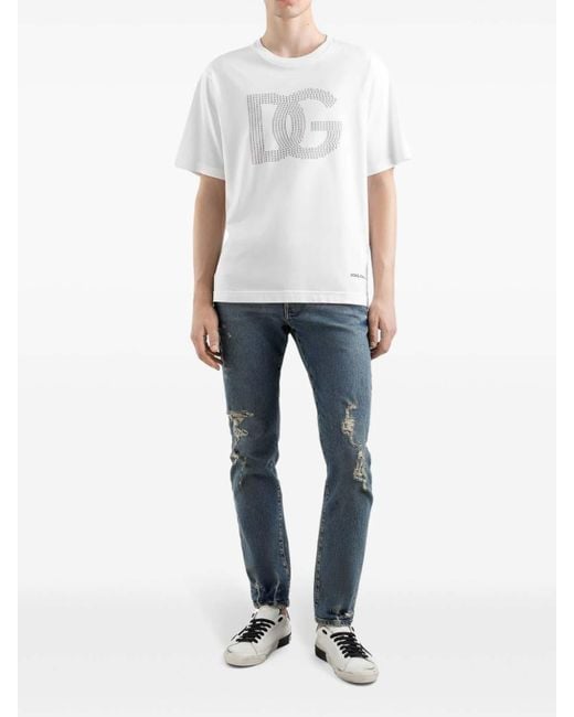 Dolce & Gabbana White T-Shirts for men