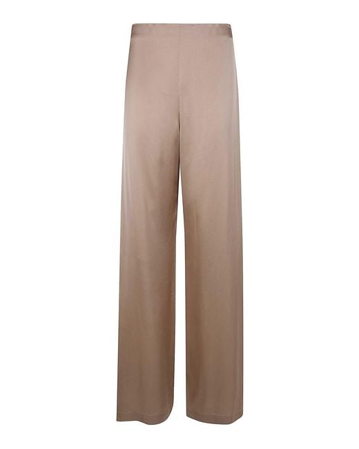 Blugirl Blumarine Natural Satin Long Trousers