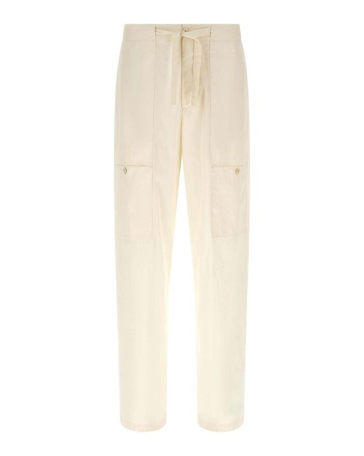 Jil Sander Natural Cargo Pants for men