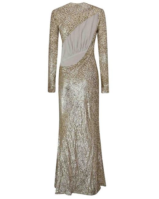 Self-Portrait Metallic Dress