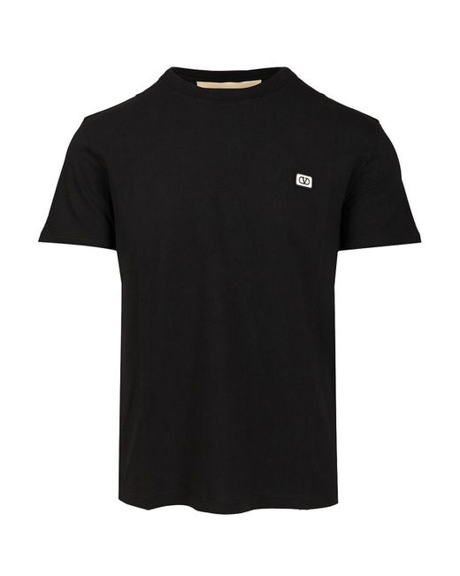 Valentino Garavani Black Vlogo Signature T-Shirt for men