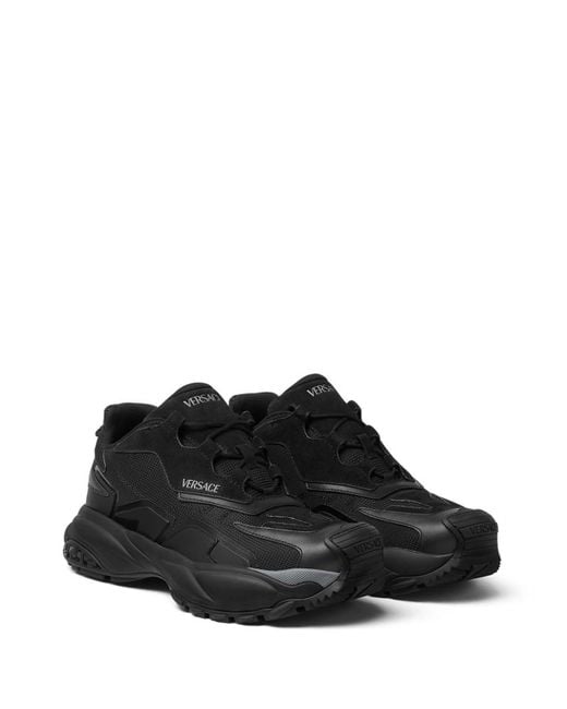 Versace Black Sneakers Fabric for men