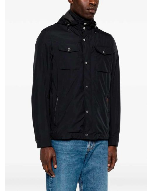 Moorer Black 'Fenzi' Jacket for men
