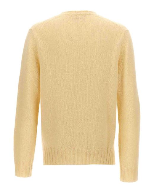 Jil Sander Yellow Wool Sweater for men