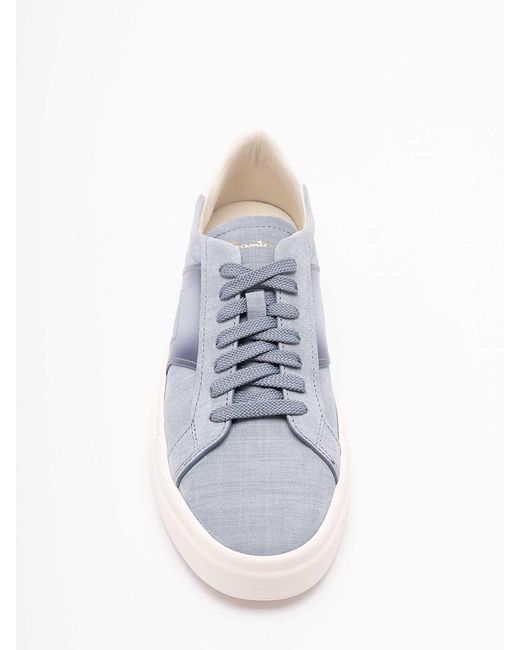 Santoni White 'Dbs Sf1' Sneakers for men