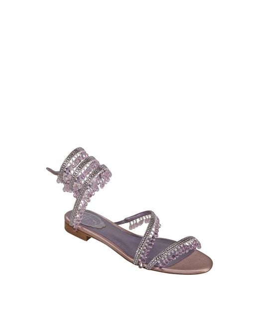 Rene Caovilla Metallic Sandals