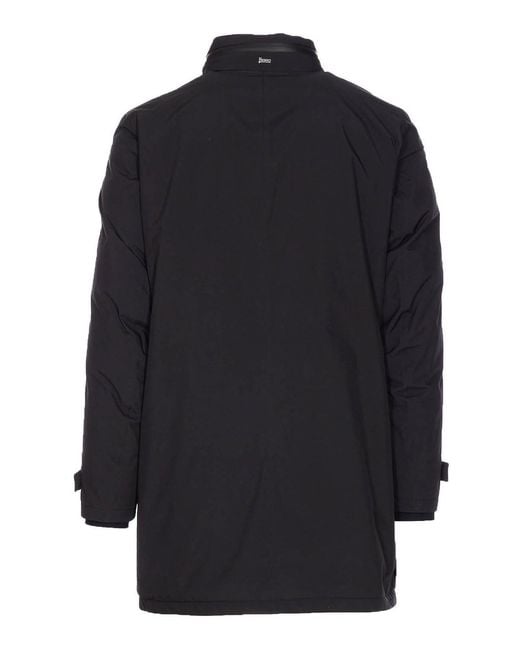 Herno Blue Down Jacket Zip Closure for men