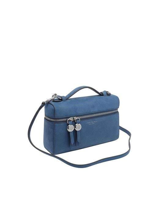 Tory Burch Blue Slim Romy Crossbody Bag