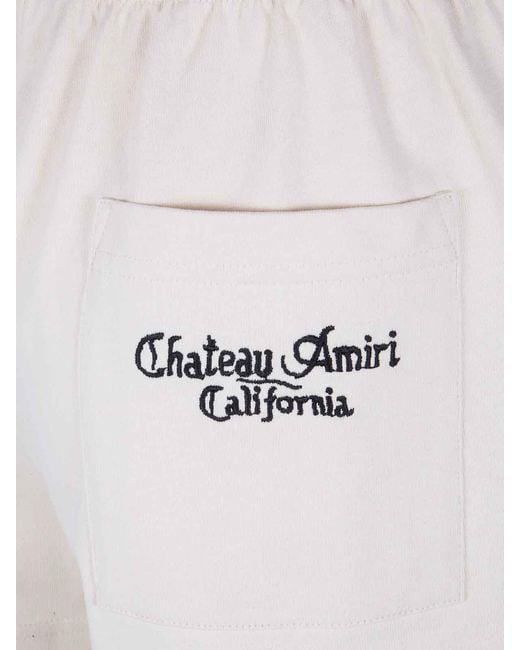 Amiri White Ma Chateau Sweatshorts