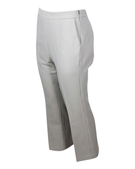 Fabiana Filippi Gray Tech Fabric Pants
