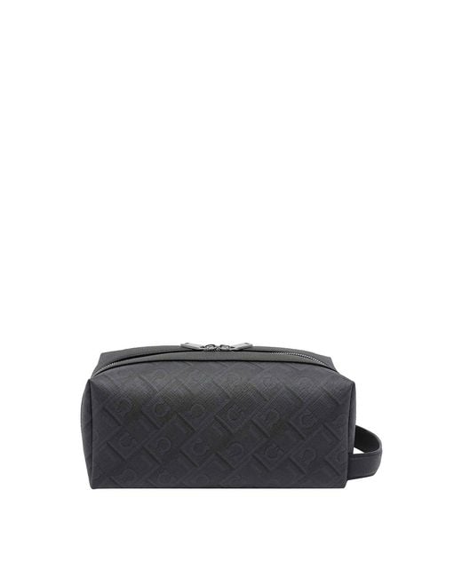 Ferragamo Gray Dopp Kit for men