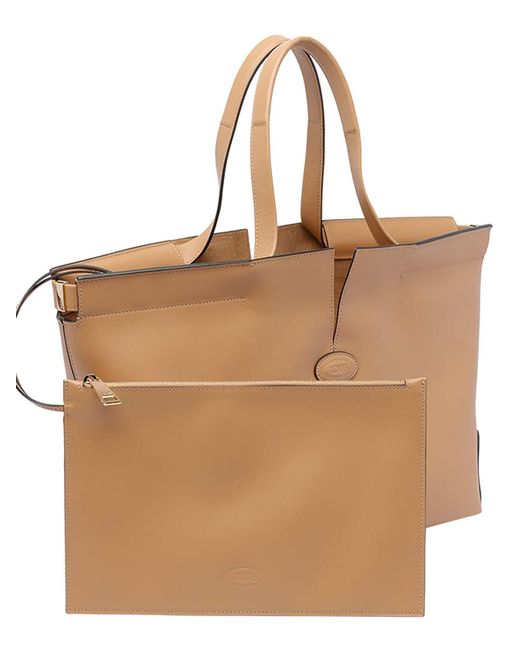 Tod's Natural Tods Di Bag Folio Small-Medium Bag