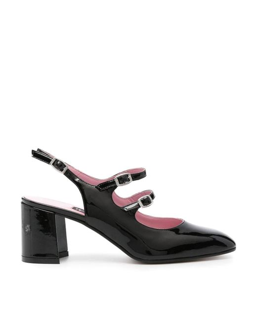 CAREL PARIS Black Banana Slingbacks