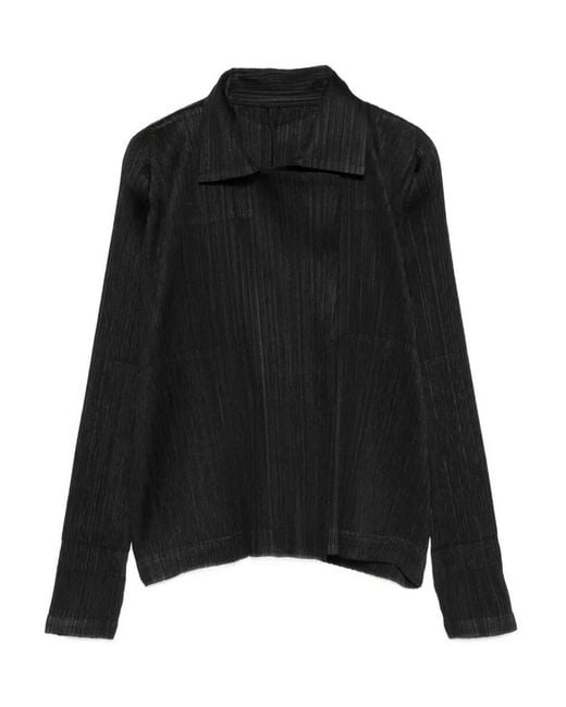 Pleats Please Issey Miyake Black Jacket