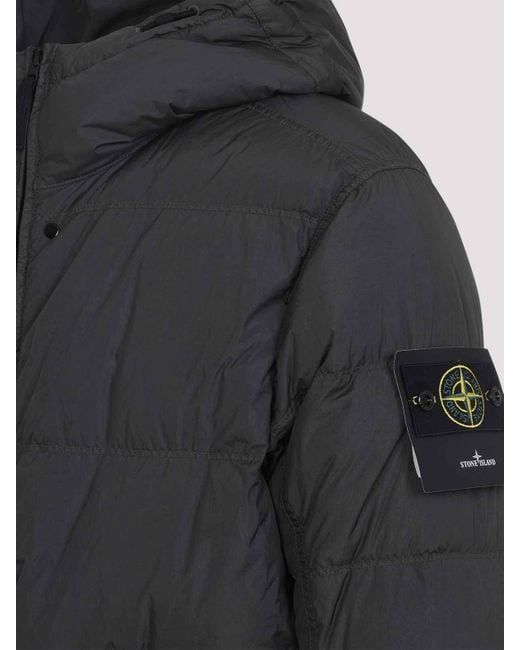 Stone Island Black Outerwear Coat for men