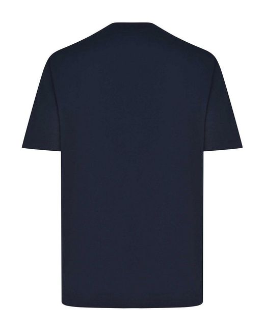 Etro Blue Embroidered Pegaso T-Shirt