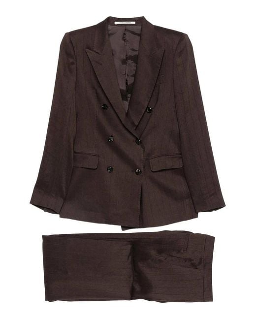 Tagliatore Brown Paris Outfit