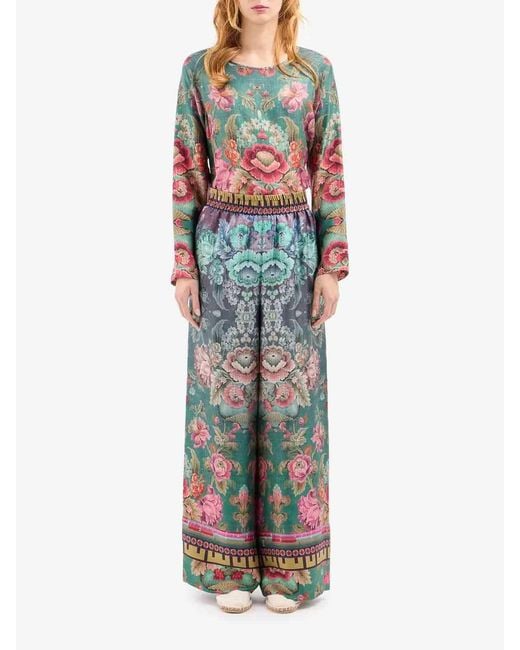 Pierre Louis Mascia Blue Aqua Aloe Trousers