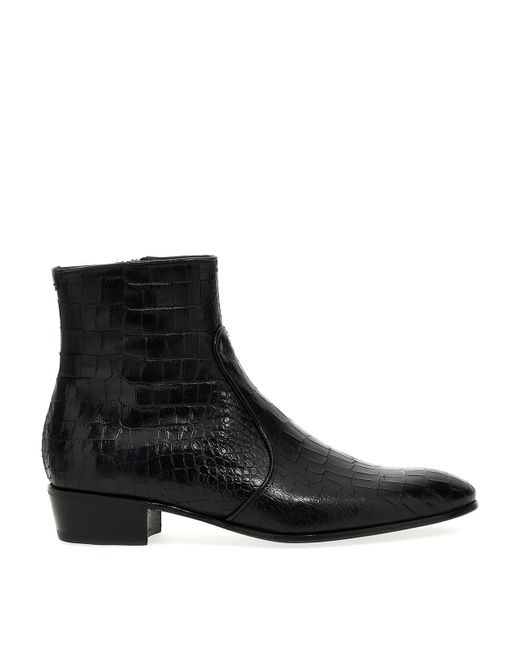 Lidfort Louisiana Ankle Boots in Black for Men Lyst UK