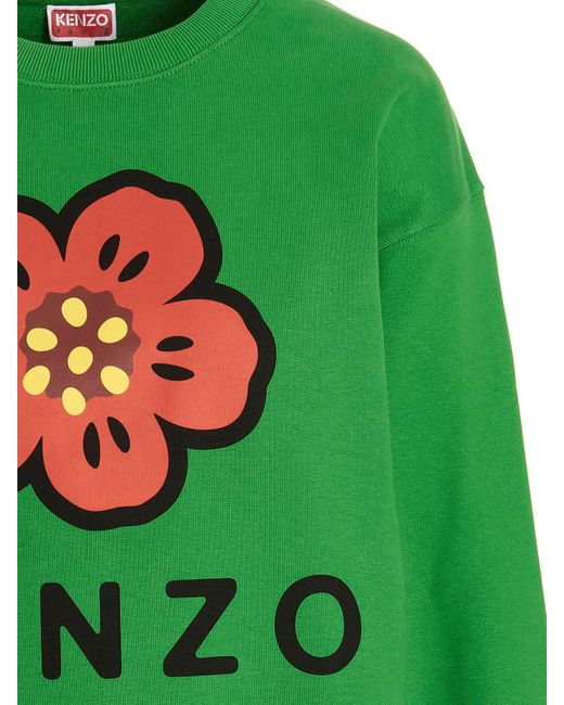 KENZO Green Logo Printed Sweatshirt