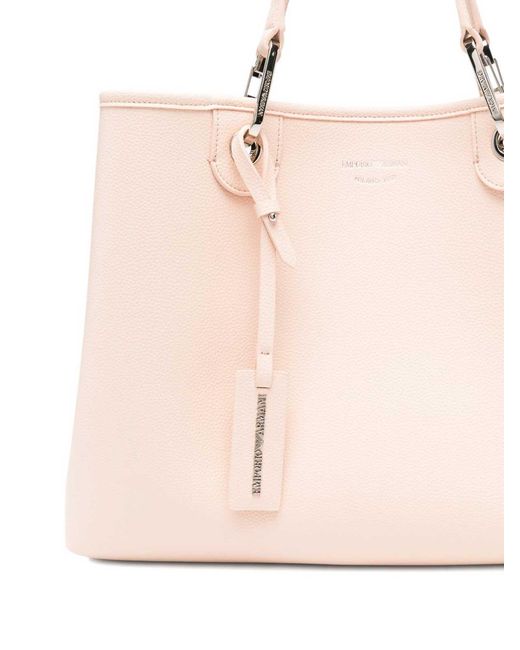 Emporio Armani Pink Myea Medium Shopping Bag