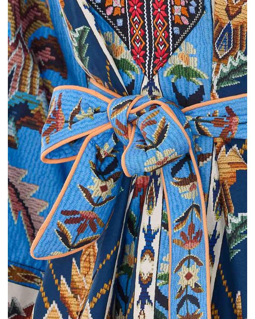 Farm Rio Blue Dresses Cotton