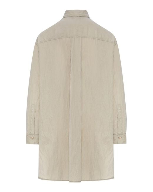 Transit White Oversized Linen Shirt
