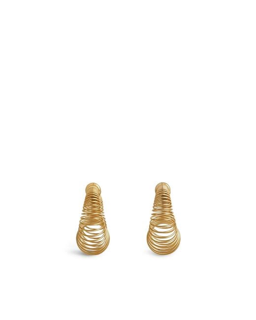 Alaïa Metallic Small Spiral Earrings