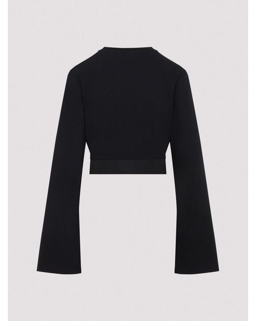 Lanvin Black Grosgrain Top