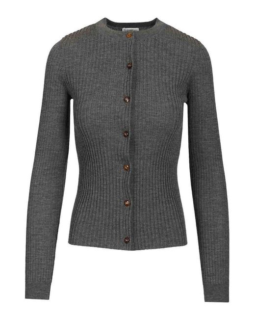 Burberry Gray Cashmere Cardigan