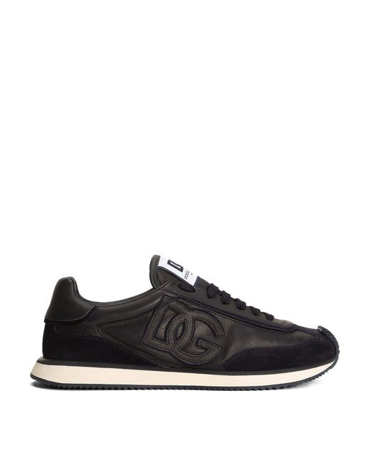 Dolce & Gabbana Black Sports Shoes With Logo for men